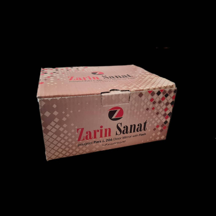 آینه جانبی برقی چپ خودرو زرین صنعت مدل راهنمادار مناسب برای پژو پارس
